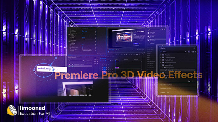 پشتیبانی از حالت سه بعدی در premiere pro