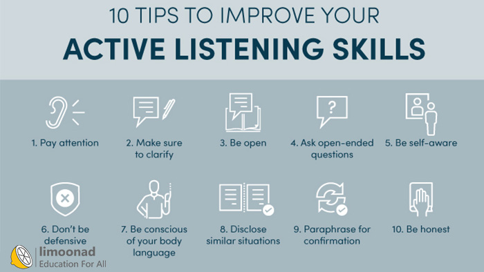10 روش خوب گوش دادن (ارتباط موثر)